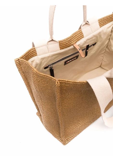 rafia tote bag woman brown MARNI | SHMQ0034U1 P3860Z0R42